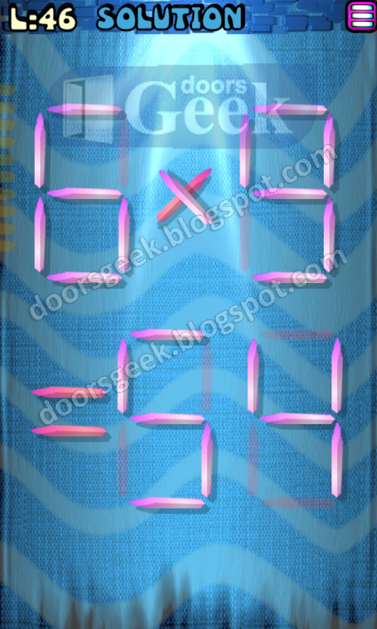 Matches Puzzle [Episode 6] Level 46 Solution Doors Geek
